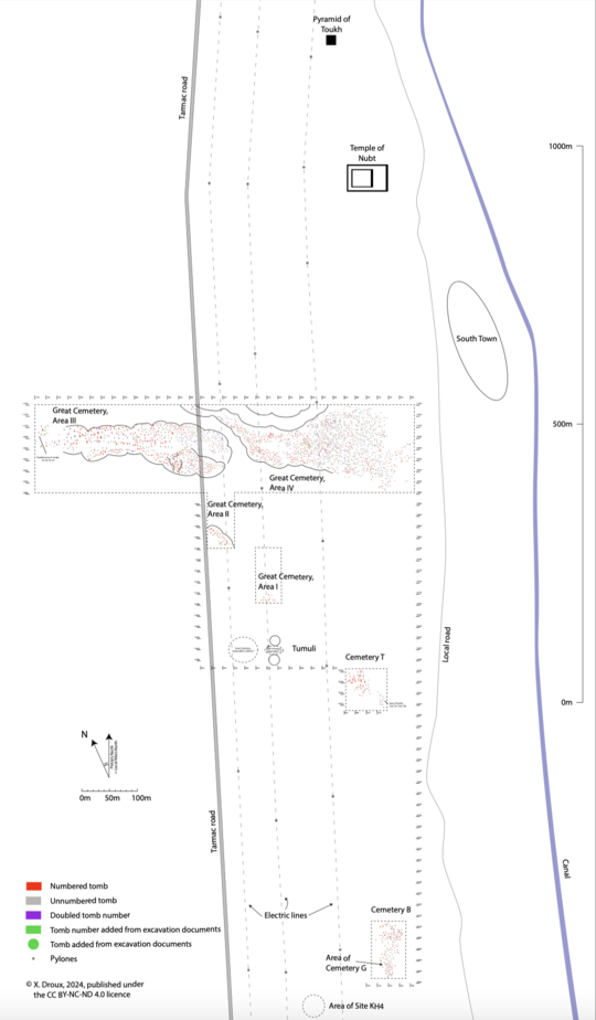 Map of Naqada Cemeteries