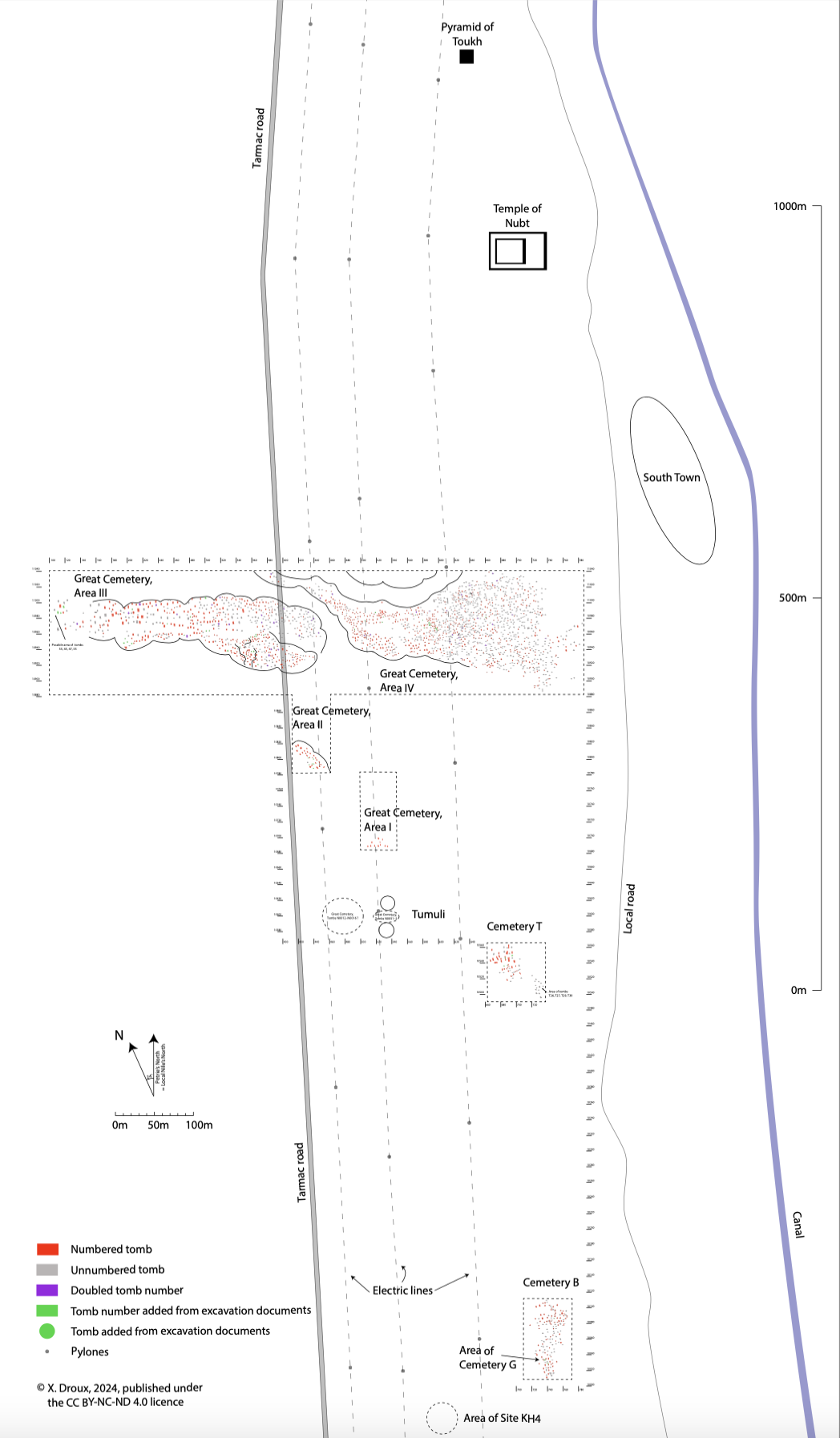Map of Naqada Cemeteries